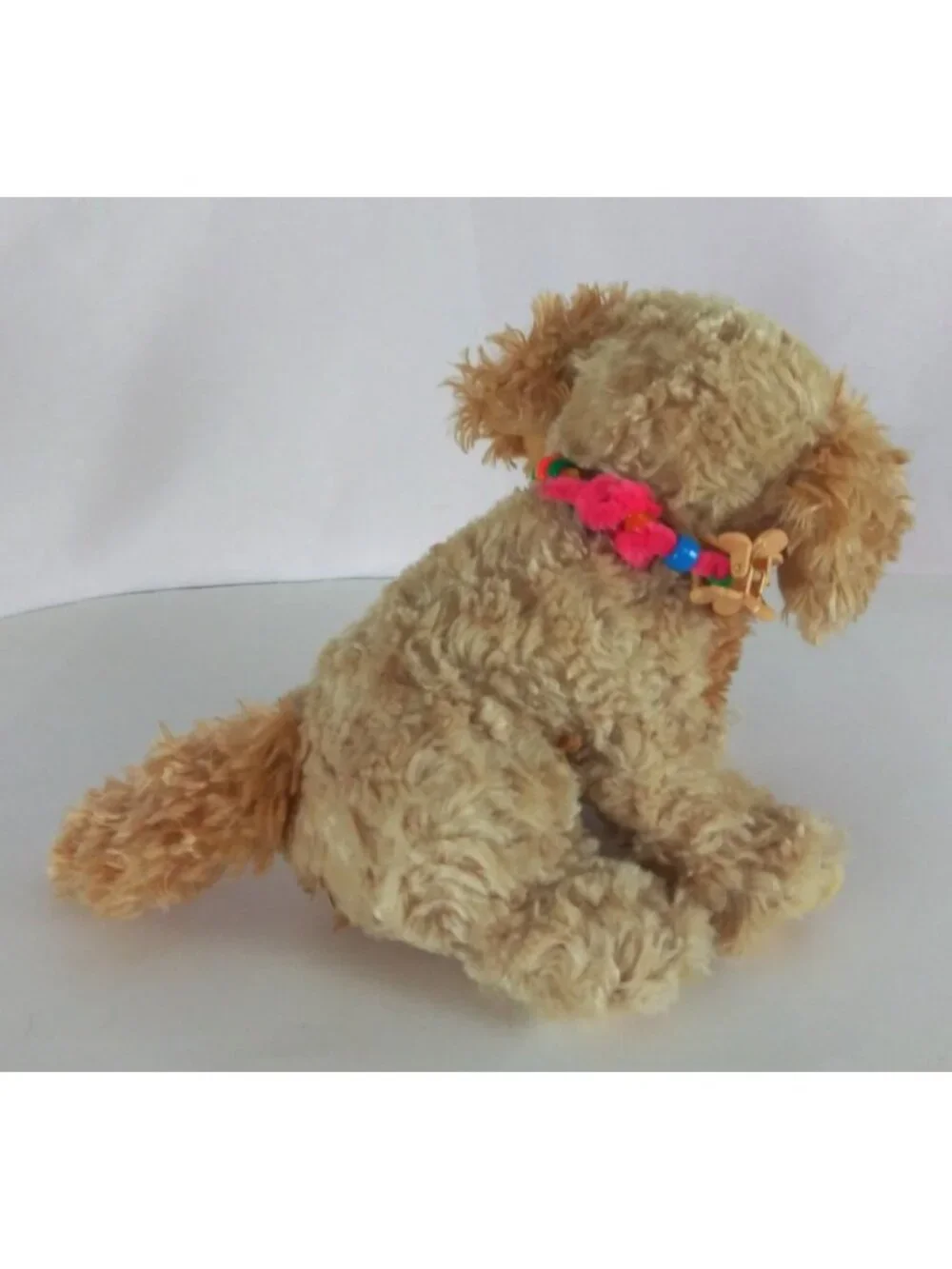 Vintage Animal Planet Golden Retriever Wearing Beaded Collar Soft 7